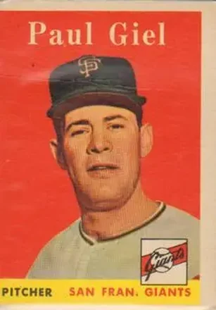 1958 Topps #308 Paul Giel