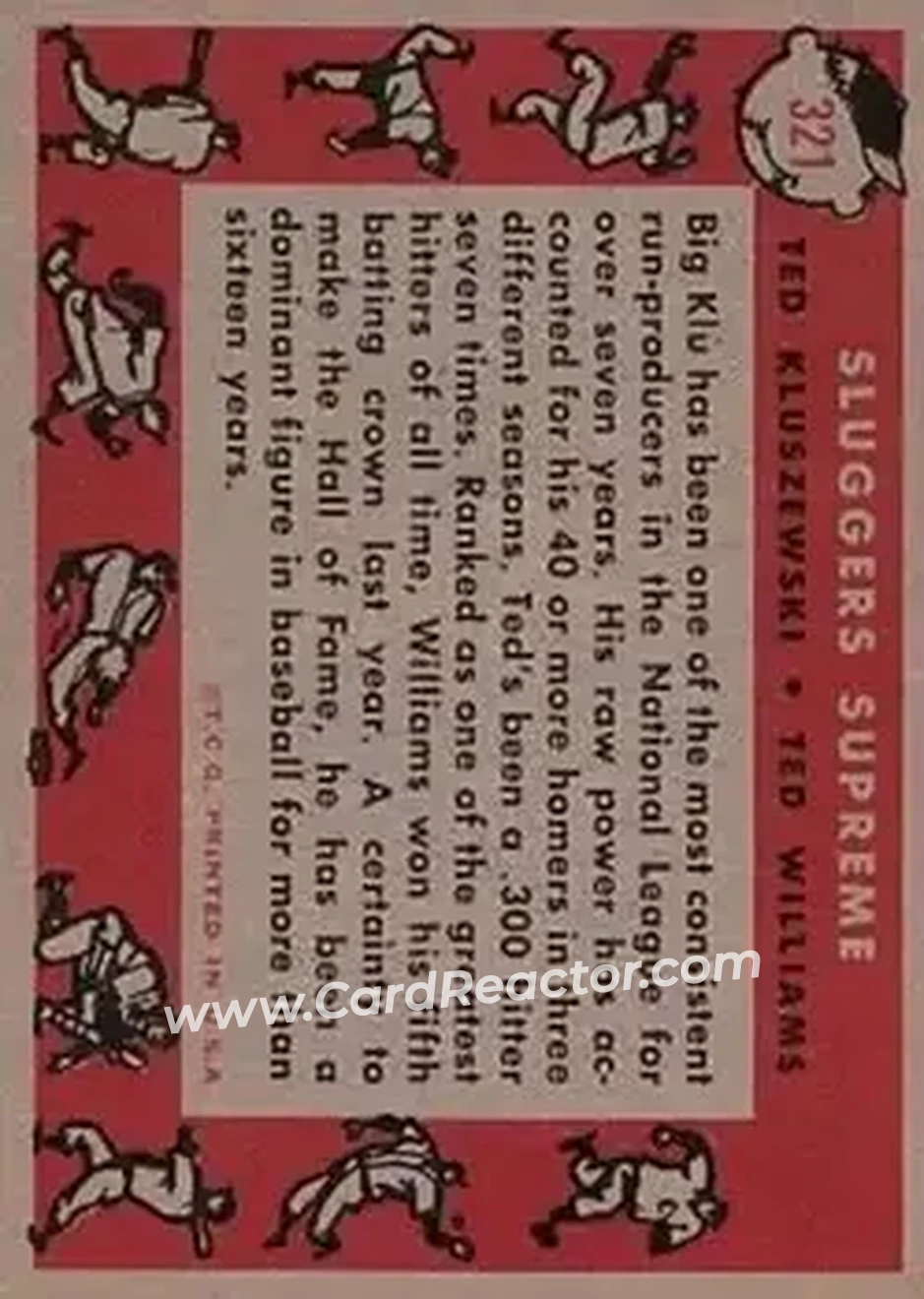 Back of Card #321