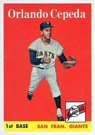 1958 Topps #343 Orlando Cepeda