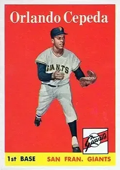1958 Topps #343 Orlando Cepeda