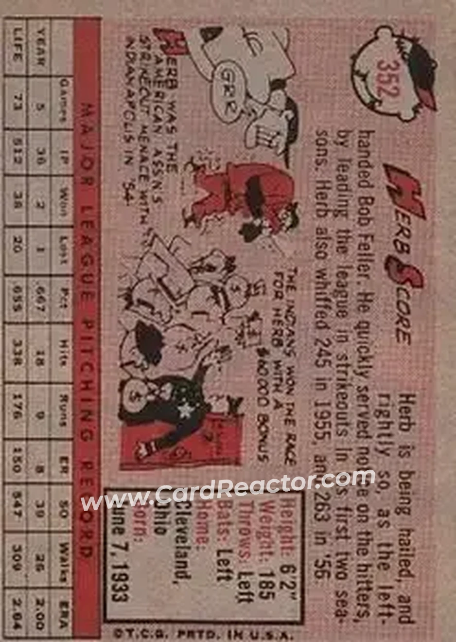 Back of Herb Score