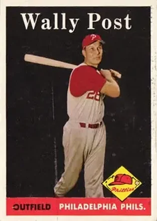 1958 Topps #387 Wally Post