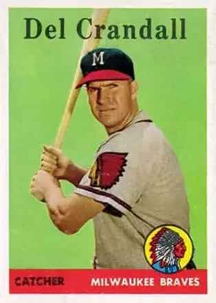 1958 Topps #390 Del Crandall