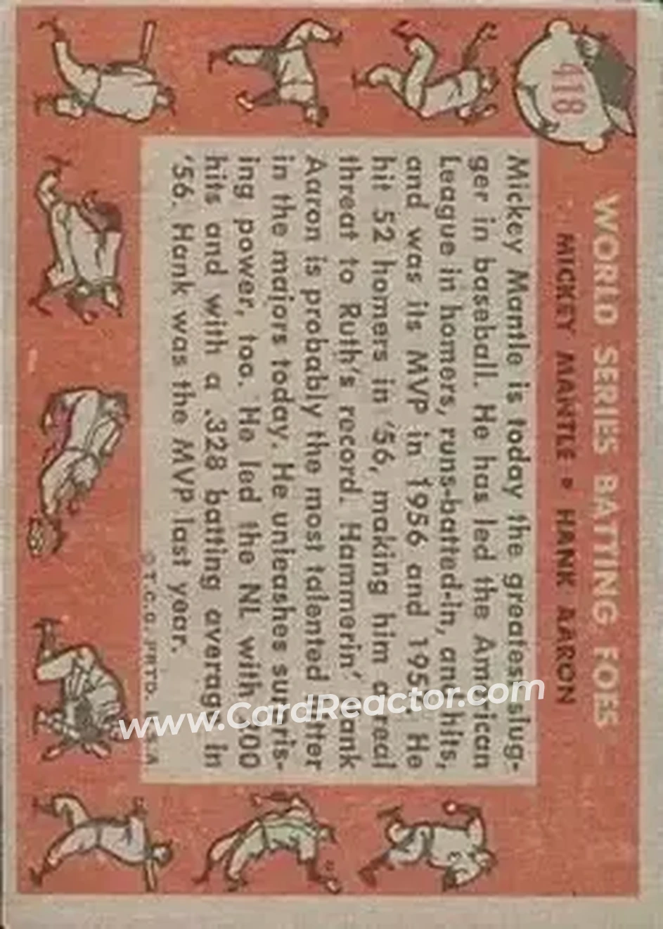 Back of Card #418