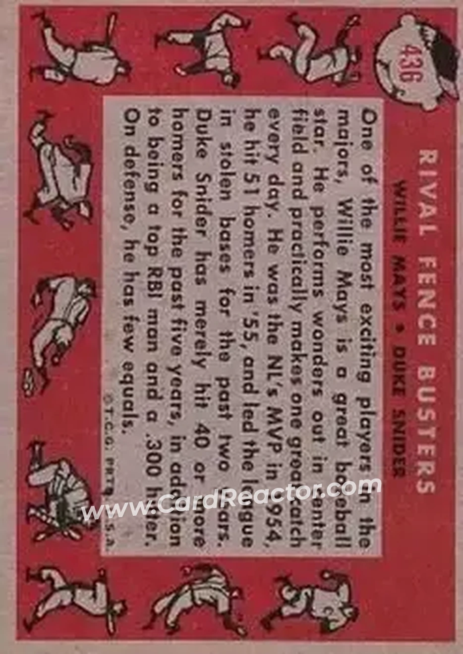 Back of Card #436