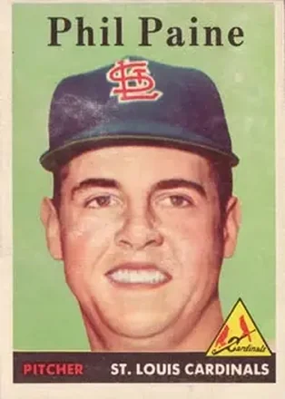 1958 Topps #442 Phil Paine