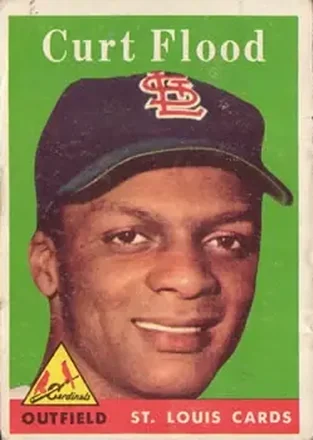 1958 Topps #464 Curt Flood