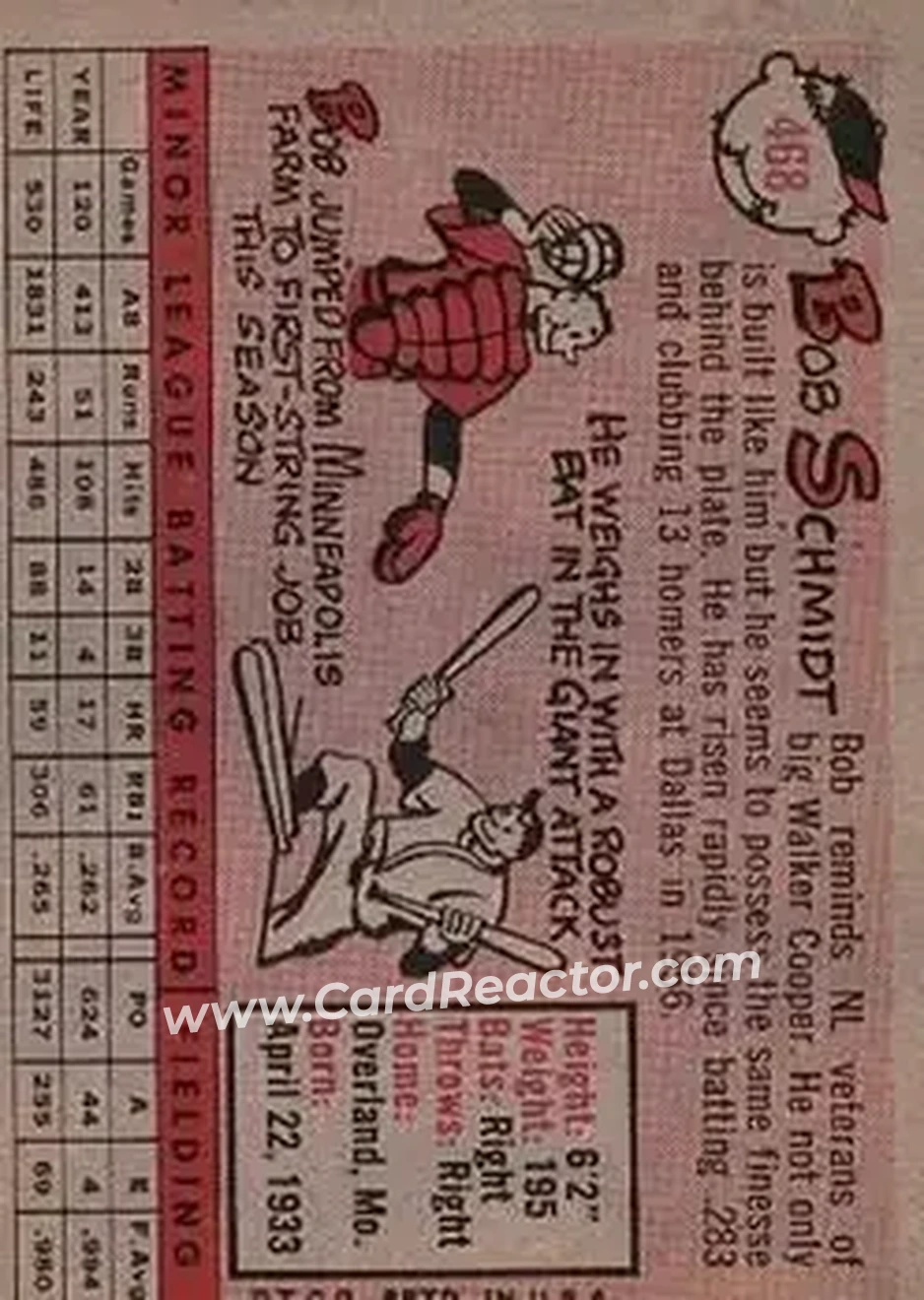 Back of Bob Schmidt