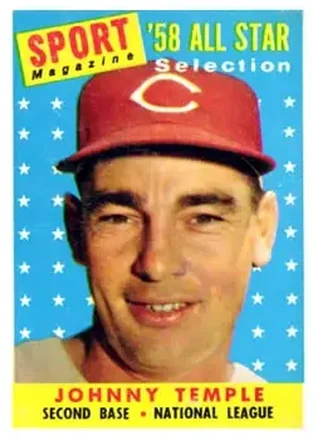 1958 Topps #478 Johnny Temple
