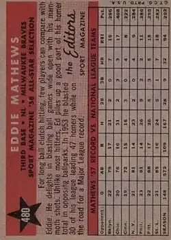 Back of Ed Mathews