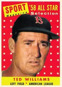 1958 Topps #485 Ted Williams