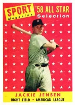 1958 Topps #489 Jackie Jensen