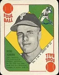 1951 Topps Blue Backs #3 Richie Ashburn