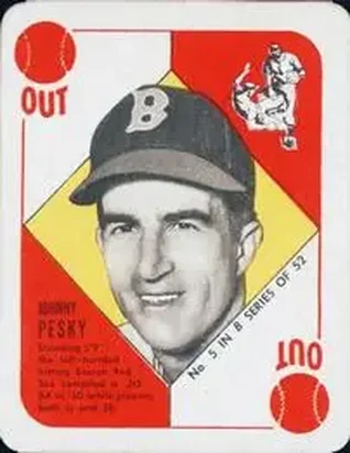 1951 Topps Blue Backs #5 Johnny Pesky
