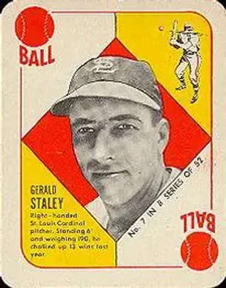 1951 Topps Blue Backs #7 Gerry Staley