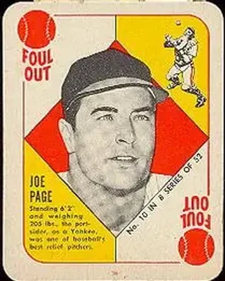 1951 Topps Blue Backs #10 Joe Page