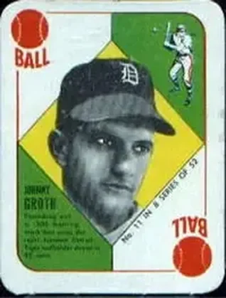 1951 Topps Blue Backs #11 Johnny Groth