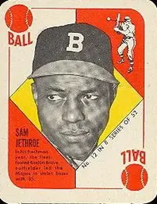 1951 Topps Blue Backs #12 Sam Jethroe
