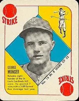 1951 Topps Blue Backs #14 George Munger