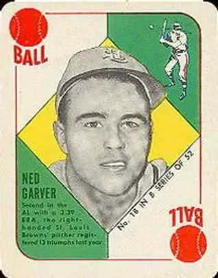 1951 Topps Blue Backs #18 Ned Garver