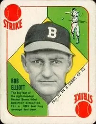 1951 Topps Blue Backs #32 Bob Elliott
