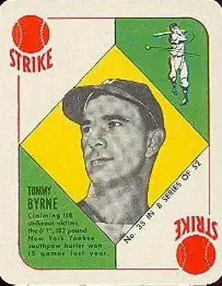 1951 Topps Blue Backs #35 Tommy Byrne