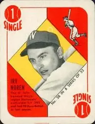 1951 Topps Blue Backs #38 Irv Noren