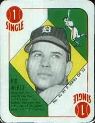 1951 Topps Blue Backs #40 Vic Wertz