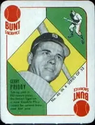 1951 Topps Blue Backs #46 Jerry Priddy