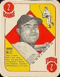 1951 Topps Blue Backs #50 Johnny Mize
