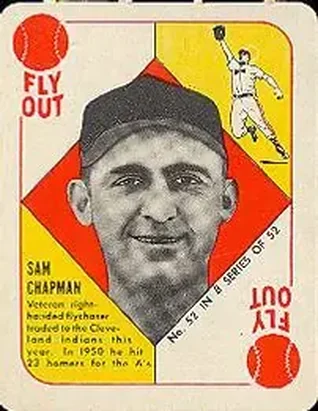 1951 Topps Blue Backs #52 Sam Chapman