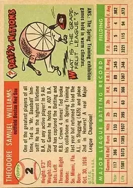 Back of Ted Williams