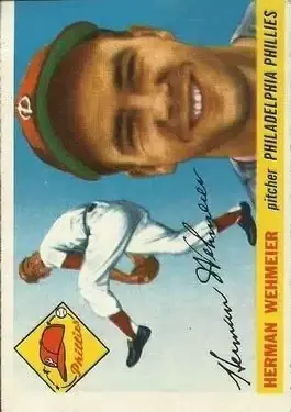 1955 Topps #29b Herman Wehmeier