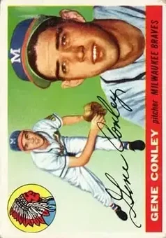 1955 Topps #81 - Gene Conley - Milwaukee Braves