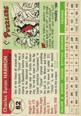 Back of Chuck Harmon