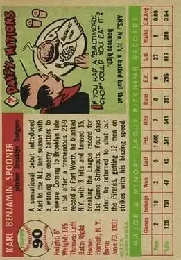Back of Karl Spooner