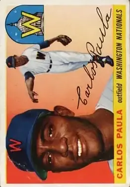 1955 Topps #97 Carlos Paula