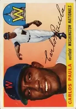 1955 Topps #97 Carlos Paula
