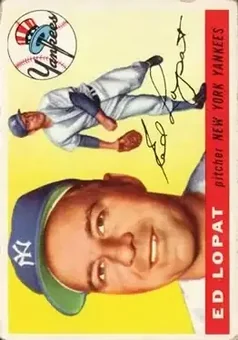 1955 Topps #109 - Ed Lopat - New York Yankees