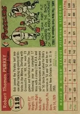 Back of Bob Purkey