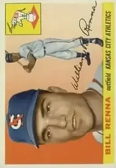 1955 Topps #121 - Bill Renna - Kansas City Athletics