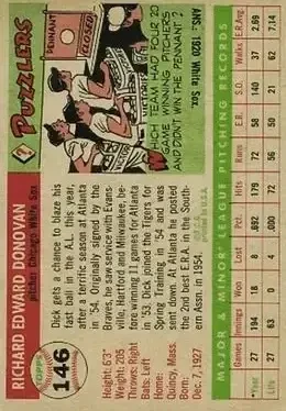 Back of Dick Donovan