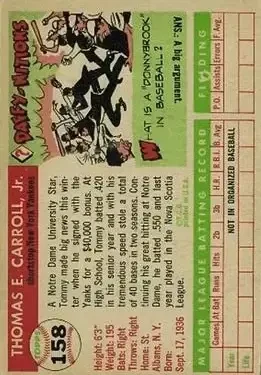 Back of Tommy Carroll