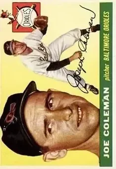 1955 Topps #162 - Joe Coleman - Baltimore Orioles