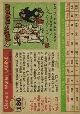 Back of Clem Labine