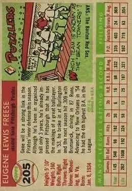 Back of Gene Freese