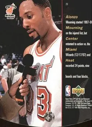 Alonzo Mourning back