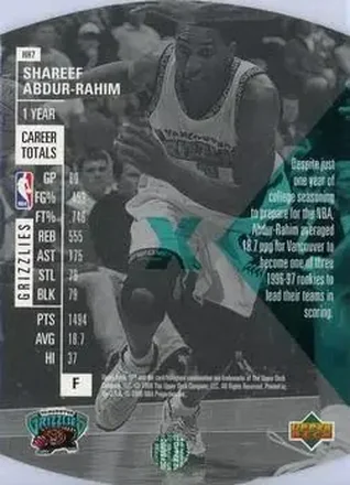 Shareef Abdur-Rahim back