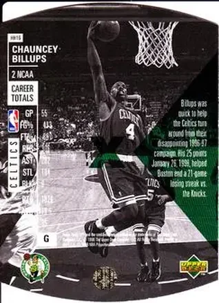 Chauncey Billups back