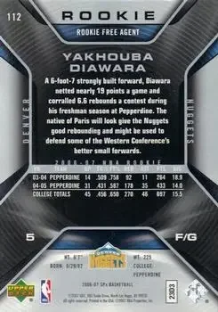 Back of Yakhouba Diawara